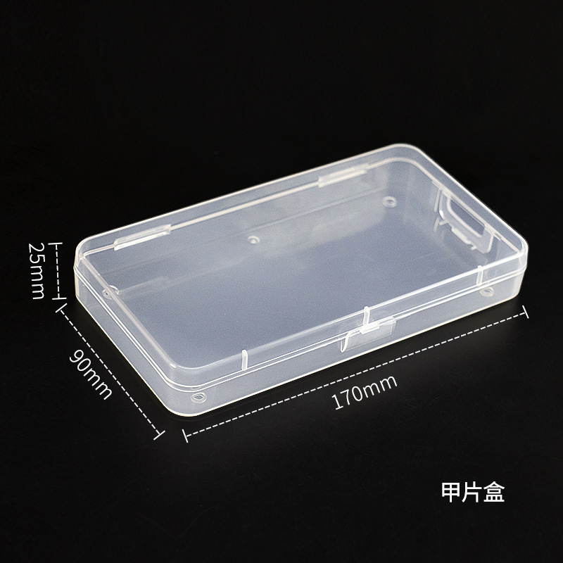 Caja de uñas Nail Nail Wear Caja de almacenamiento de uñas Joyas Caja de joyería Caja de herramientas de plástico transparente de rejilla múltiple al por mayor