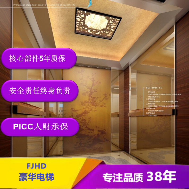 无机房乘客电梯载重800-1000KG可根据具体位置设计安装