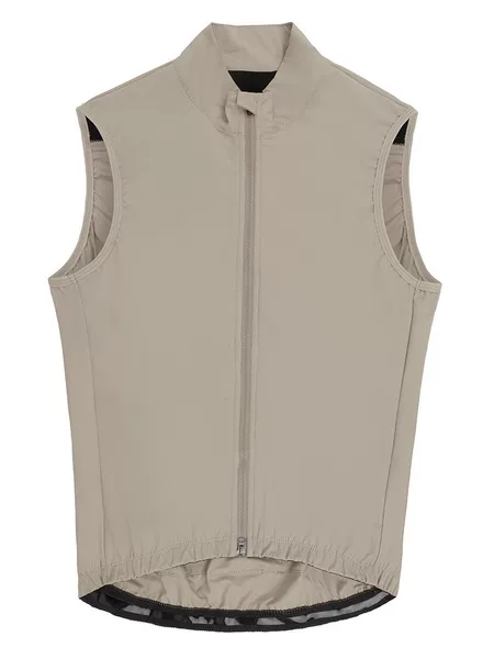 Men's and Women's Half-fleece-lined Vest Windproof Waterproof Lightweight Riding Vest Liling fleece-lined 4 Pockets at Back