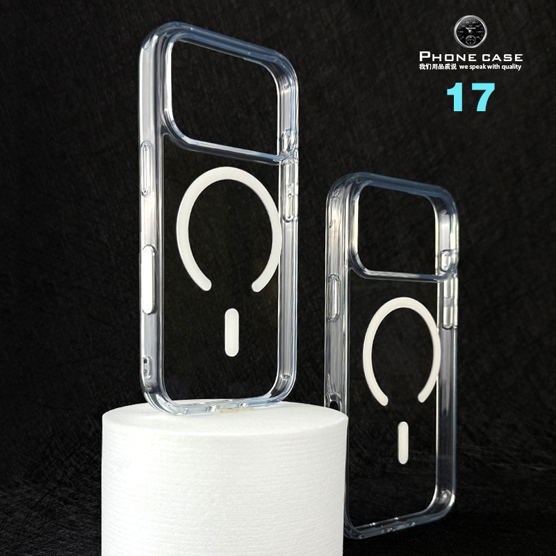 AI拍照按键17苹果17promax手机壳透明17Pro磁吸17air厂家批发适用|undefined