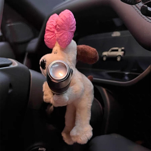 Pilot Chief Dog Car Handle Decoration Cute Car Turn Signal Wiper Ornament Doll Desk Accessory
