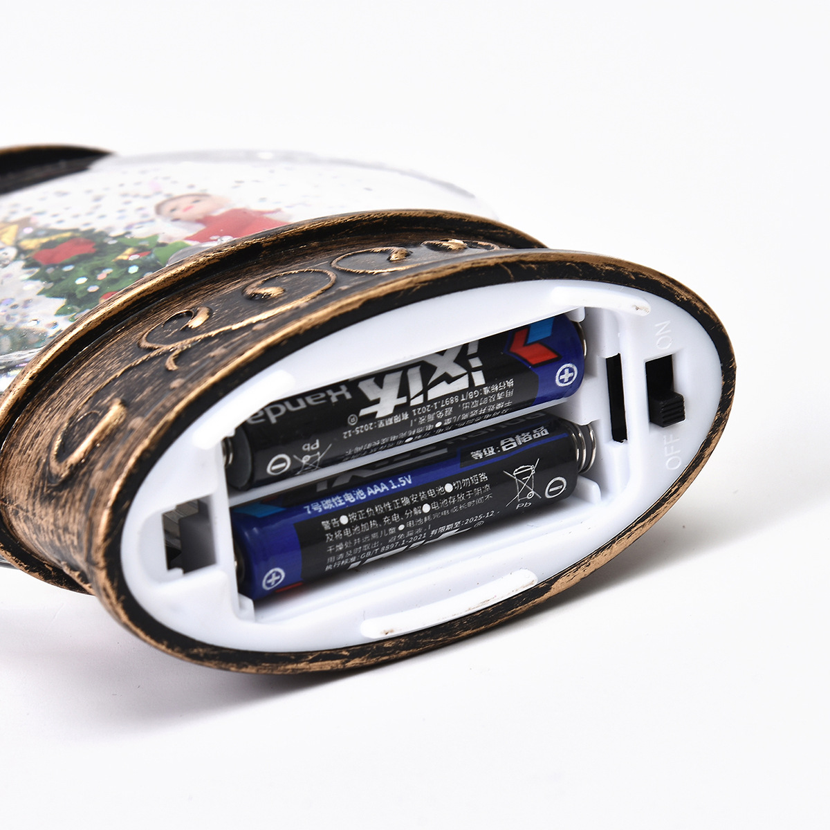 Decoración de Navidad luminosa interior nieve lámpara de viento regalo de Navidad mano regalo de Santa inyección de agua lámpara de noche