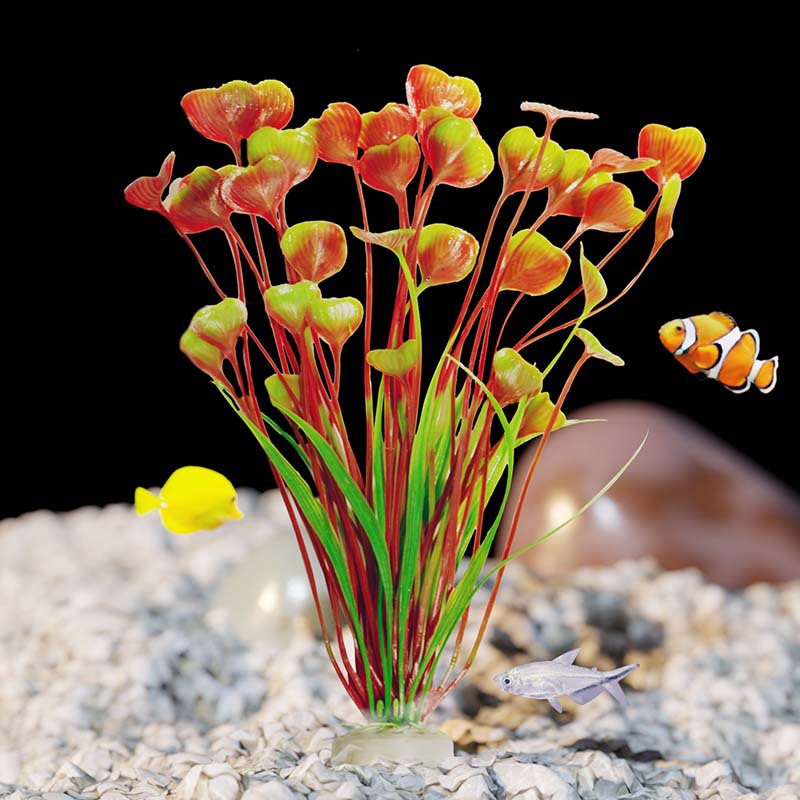Simulación planta acuario planta artesanía fábrica al por mayor pecera paisajismo plástico acuario decoración de plantas