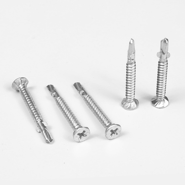 Cabeza plana en relieve clip de oreja taladro tornillo de cola autorroscante tornillo de perforación especificaciones completas en stock image 6