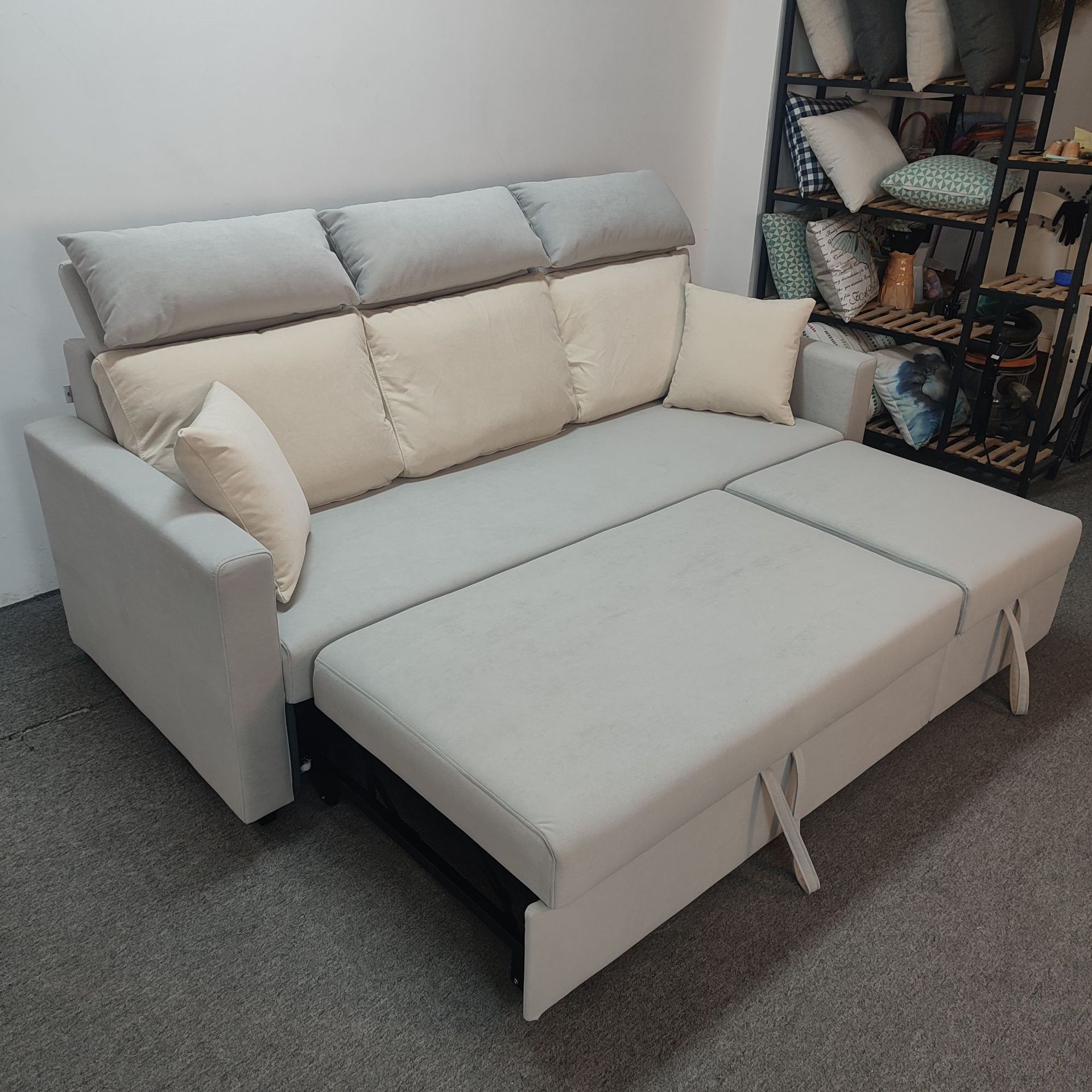 Sofá multifuncional de casa pequeña sala de estar apartamento sin lavado tecnología sofá cama de terciopelo moderno simple peinado de aire