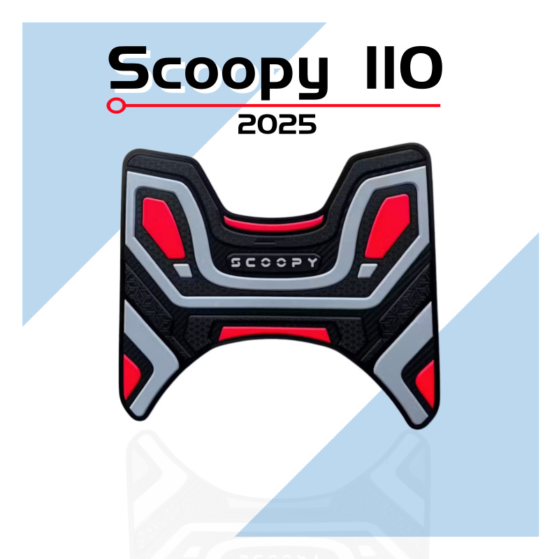 Suitable for Honda Scoopy 110 fi 2025 model motorcycle anti-slip foot pads, thickened rubber, cross-border factory wholesale