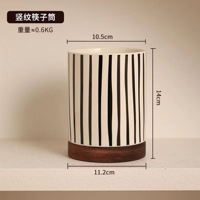 陶瓷筷子筒架家用厨房台面沥水便携快筷子笼筷子桶收纳置物架筷盒|undefined