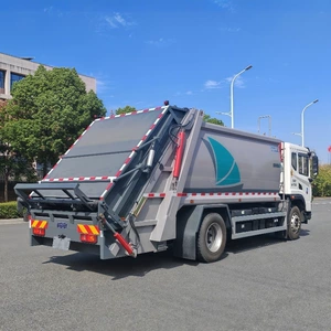 Export of large-capacity pure electric compression garbage trucks, odor-proof and leak-proof, new offer for municipal sanitation