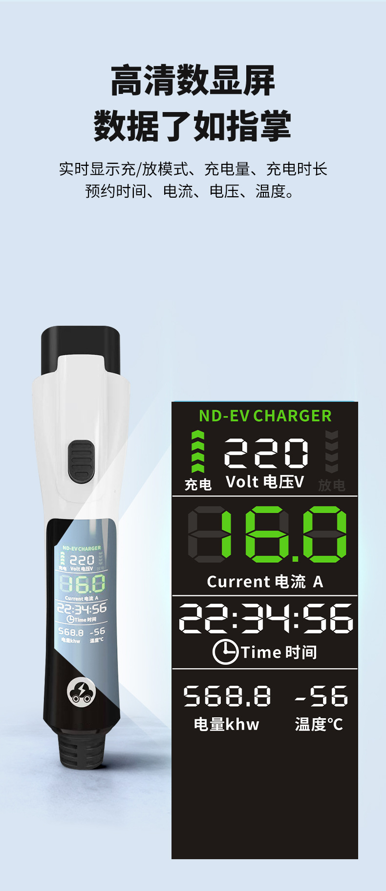 European Standard Plug Charging and Discharging Two-In-One On-Board Charging Gun 16A Household Electric Vehicle Charger Gbt National Standard