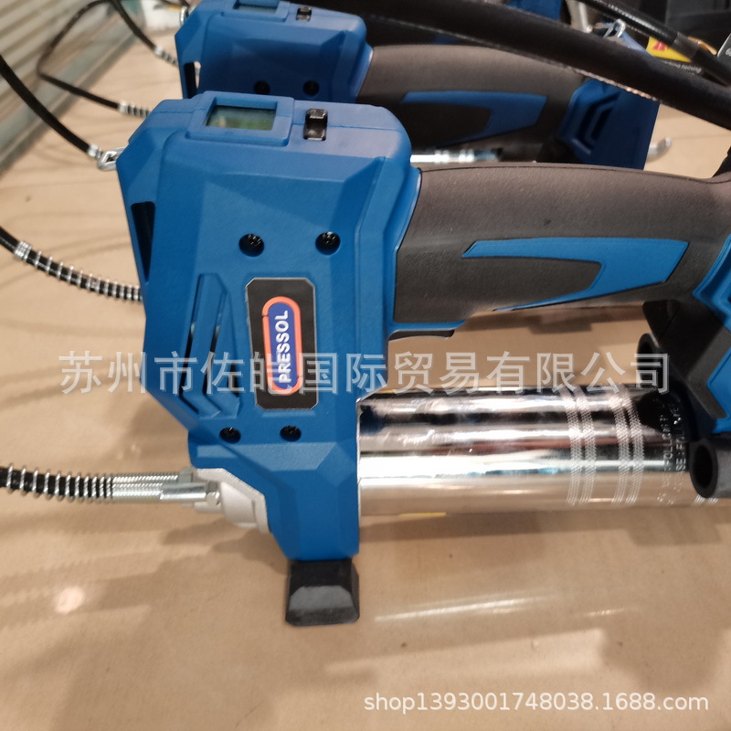 PRESSOL品牌带显示屏电动黄油枪20V锂电池10000PSI加注枪油脂油枪