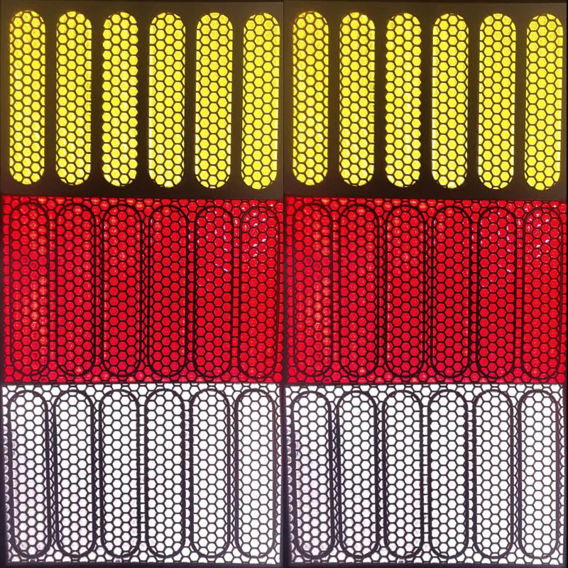 自行电动摩托车骑行轮眉贴纸装饰反光汽车贴纸头盔反光警示标识贴