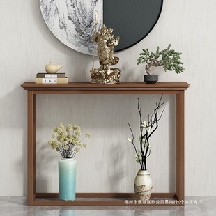New Chinese Style Entrance Table Entrance Door Wall Side Table Narrow Table Home Solid Wood End View Table New Product