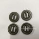Spot Thin Edge Double Hole Long Round Rubber Button Shirt Coat Knitwear Double Slot Soft Rubber Decorative Button