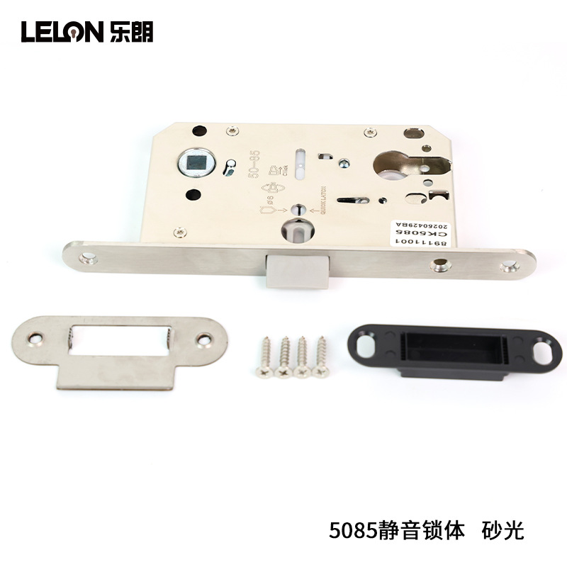 Personalizado italiano 5085 cuerpo de cerradura magnética de una lengüeta puerta de madera silenciosa accesorios de cerradura dormitorio baño puerta interior acero inoxidable