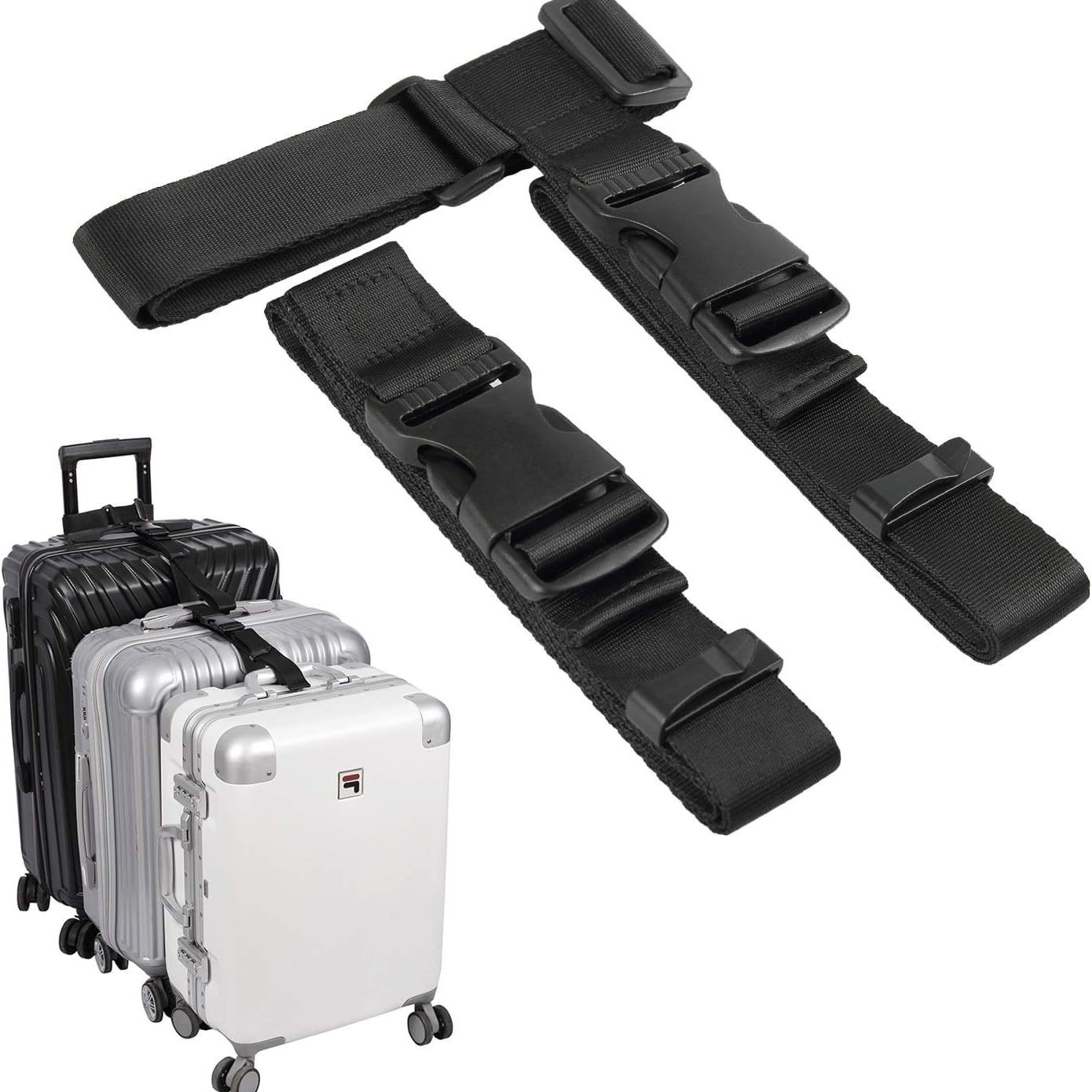 现货热销款箱包配件行李箱连接带T型 行李箱连接绑带可调节打包带