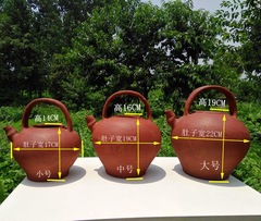 BG54 Hubei Three Skin Teapot Terracotta Teapot Large Leaf Traditional Summer Cooling Teapot Cooling Water Pot