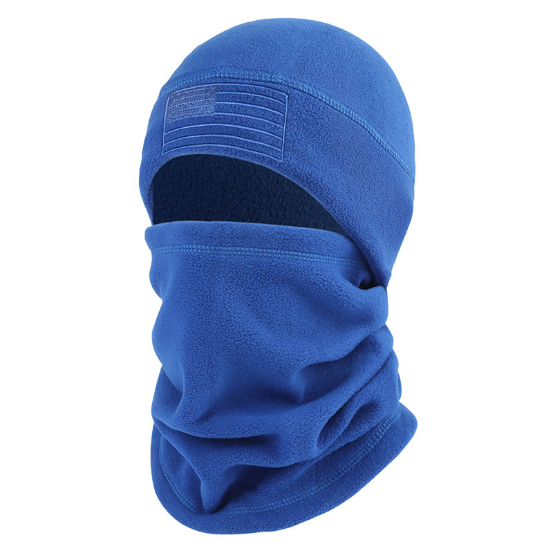 Fleece sombrero bandera americana invierno a prueba de viento caliente máscara esquí al aire libre Riding collar sombrerería estrella rayas orejeras