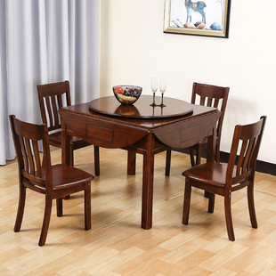 High-grade Solid Wood Mahjong Machine Full-automatic Dining Table Dual-purpose Round Foldable Electric Mahjong Table Household Dining Table