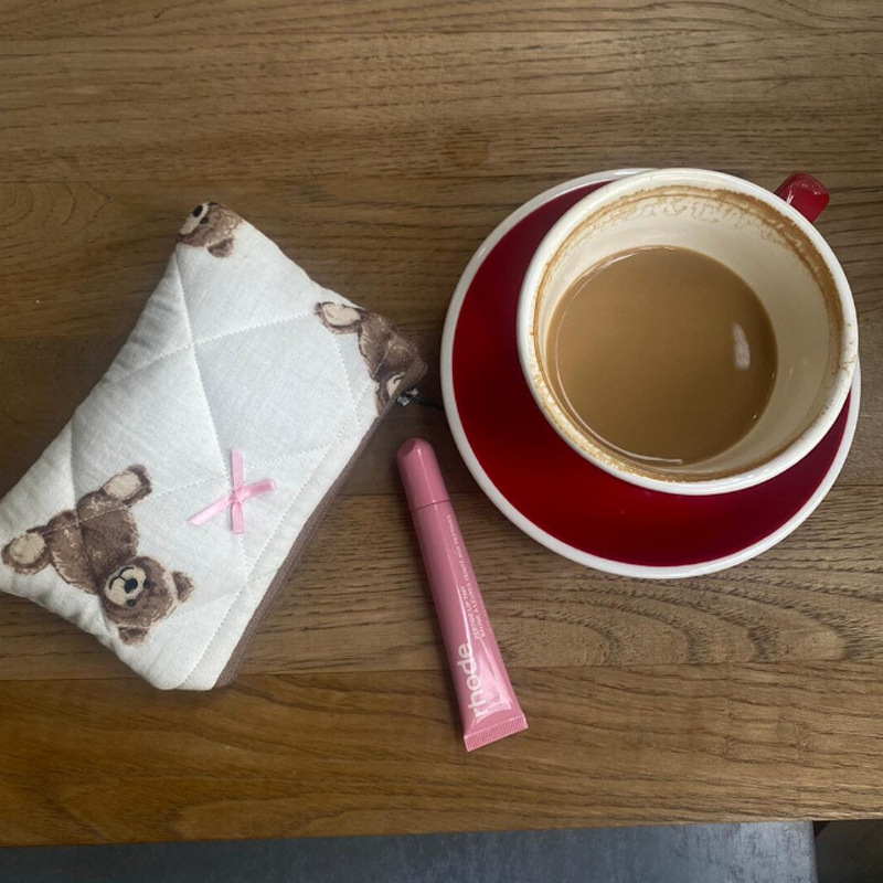 Women's Gender Cute Bear Cloth Square Makeup Bags & Storage