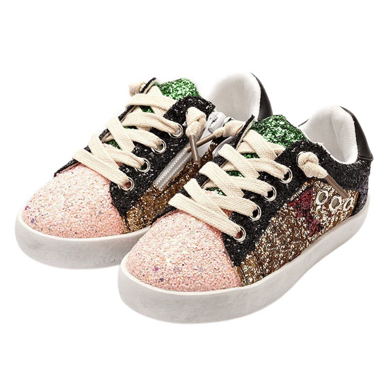 5880 Детская обувь для девочек, повседневная обувь для мальчиков, большая детская грязная обувь с пайетками, Детская маленькая грязная обувь, обувь со звездами