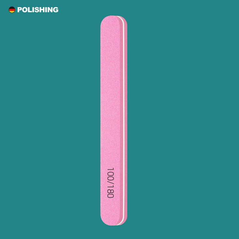 Uña de esponja tira de pulido tira de pulido de reparación de uñas tira de pulido de esmalte de uñas inclinado herramienta especial de manicure de pulido