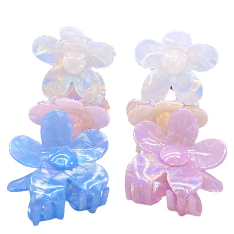 Horquilla de ácido acético de alta calidad para mujer, medio atado en la parte posterior de la cabeza, clip de agarre pequeño, horquilla de temperamento retro, clip de tiburón pequeño, tocado