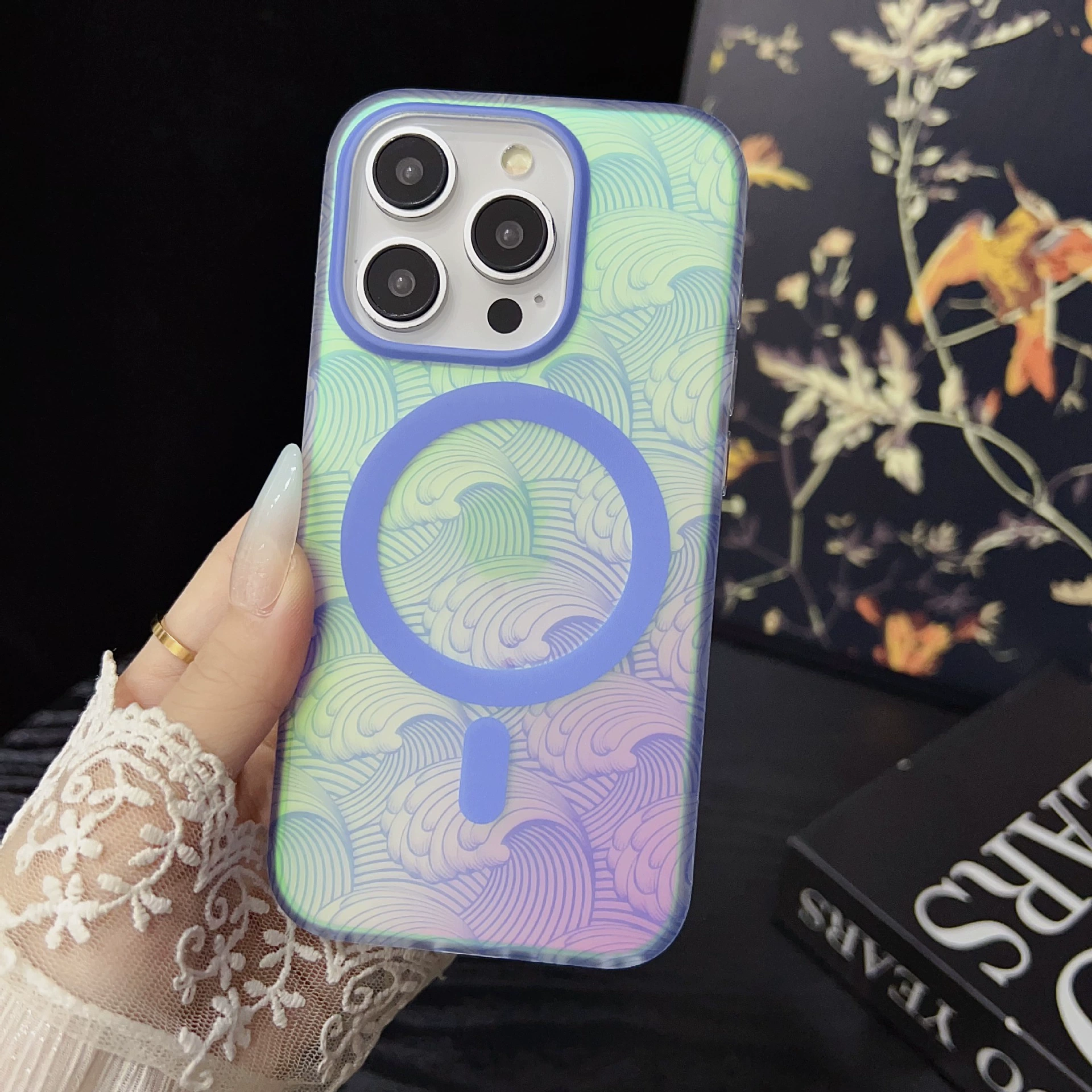 Apple совместимый защитный чехол для iPhone 16 Pro, градиент, 16 Pro Max, 13