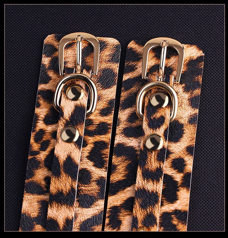 SM Leopard Print 10-Piece Bondage Kit with Handcuffs, Nipple Clamps and Storage Bag — detail image 17