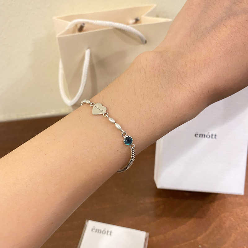 New rice grain love bracelet women's micro-inlaid purple diamond high-grade design fashionable all-match niche new personalized bracelet