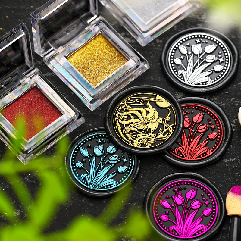 New fire paint magic mirror powder fire paint seal color paste gold powder fire paint paste pearl powder Aurora powder decoration