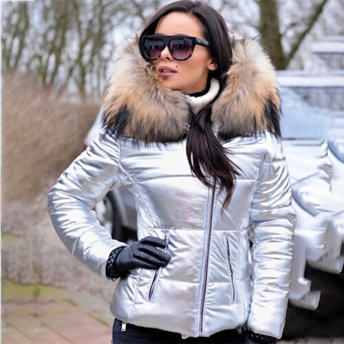 New European and American Women's Cotton Jacket, Down Cotton Coat, Short Women's Cotton Jacket Outerwear