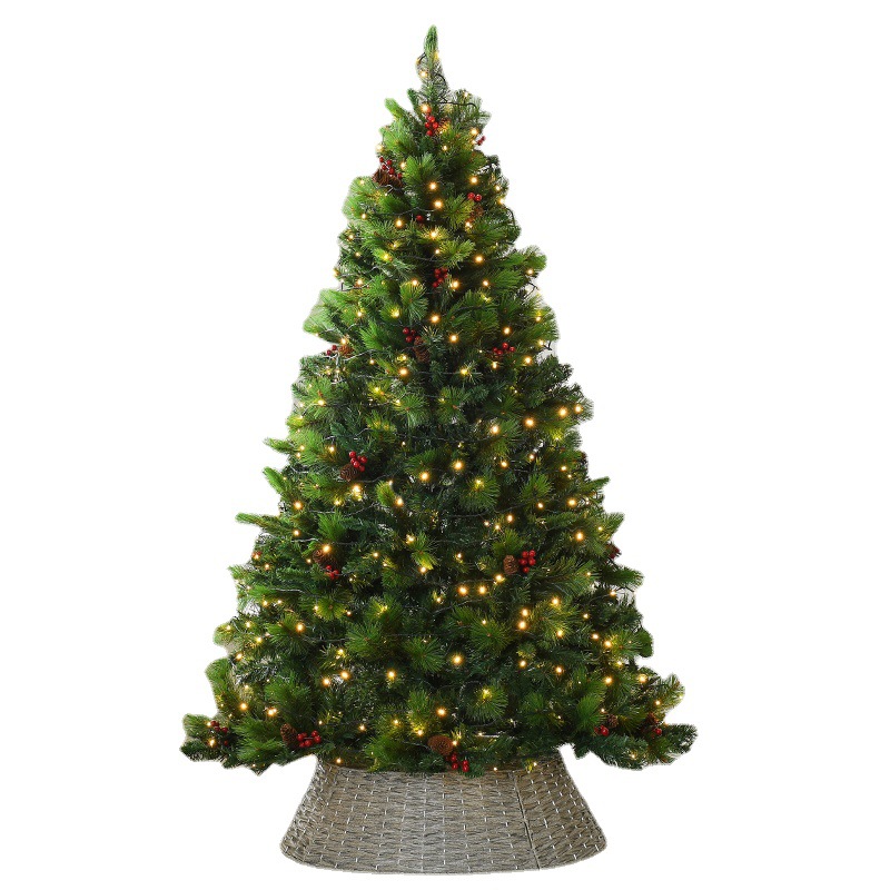 Comercio exterior nuevo árbol de Navidad PE mixto hoja simulación árbol desnudo lujo cifrado gran escena diseño Navidad Decoración