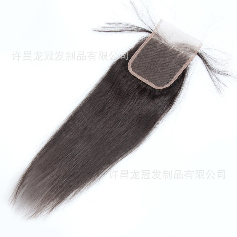 Amazon Source Manufacturer! Real Human Hair Natural Color Hair Pieces Lace Closures European and American Black Hair Extensions Blonde Amazon Source Manufacturer! Real Human Hair Natural Color Hair Pieces Lace Closures European and American Black Hair Extensions Blonde