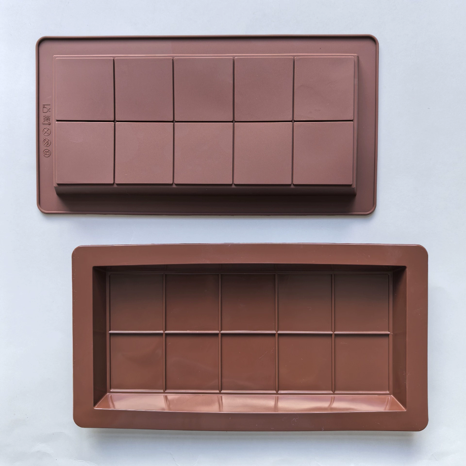 Silicone deep chocolate stick mold, suitable for Dubai rectangular chocolate stick cake baking mold 784