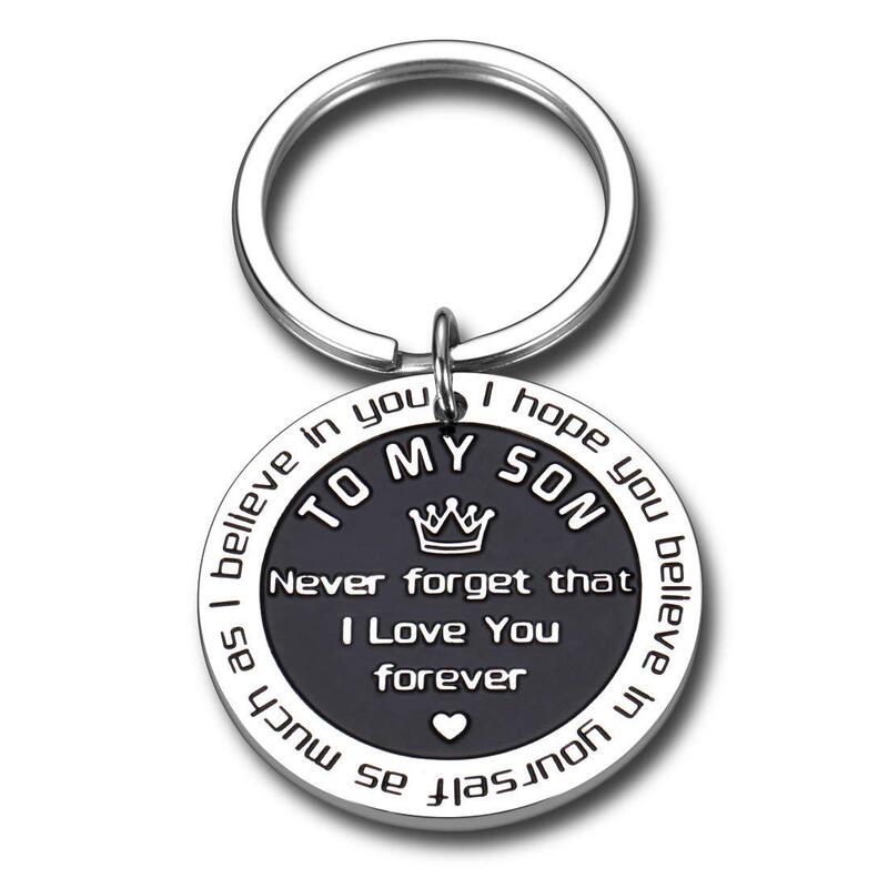 Inspirational gift for my son I love you keychain stepmother mom dad Sweet 16 years old 18 years old 21 years old birthday