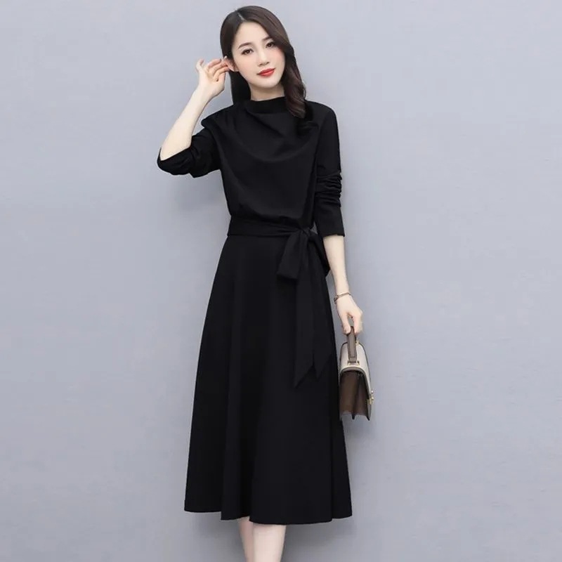 衣服女高端精致女装2025新款早秋款连衣裙法式小个子收腰显瘦裙子|undefined