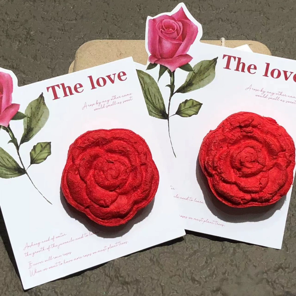 Трехмерный набор цветочной бумаги для семян для подарков ко дню Святого Валентина и для праздников