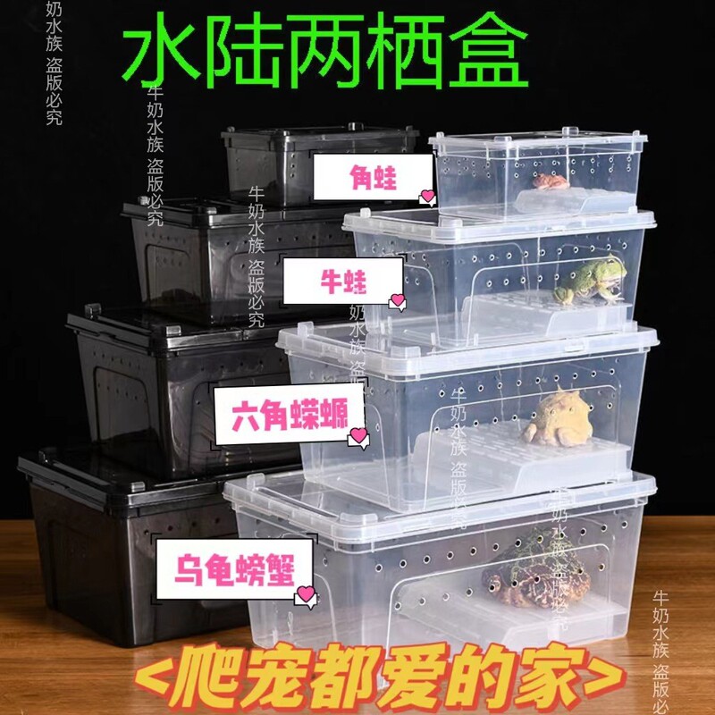 Reptile Feeding Box Turtle Hibernation Box Palace-guarding Spider Scorpion Horned Frog Lizard Snail Silkworm Pet Box Turtle Tank