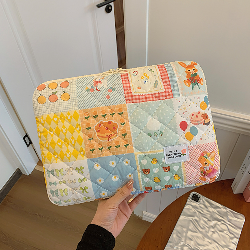 Cross-border Korean ipad11 inch storage bag cute laptop liner bag 13/14/15 protective cover