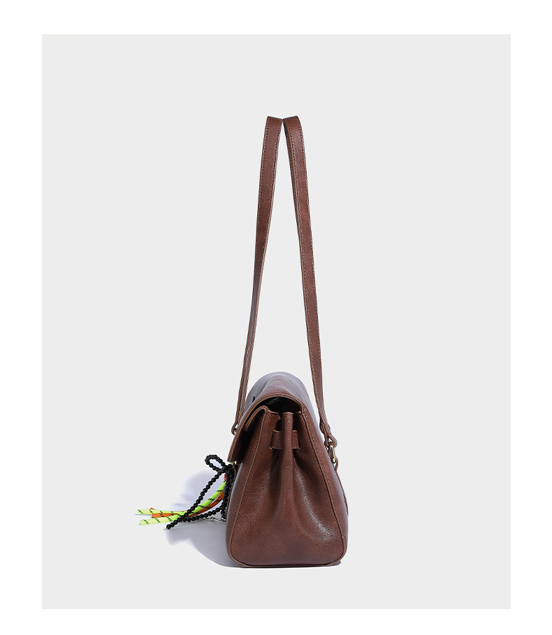 Grote capaciteit enkele schouder oksel met high-end gevoel, kralenhanger voor woon-werkverkeer, modieuze en veelzijdige handheld_voghion.com