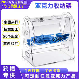 滚筒式亚克力投票箱年会婚礼派对透明旋转摇号箱亚克力摇奖箱定制