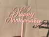 Marriage Annual Happy Anniversary Acrylic Cake Account Contract Decoration