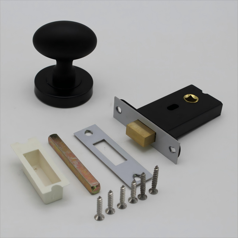 Cerradura de puerta invisible unilateral de puerta interior sin llave doméstica universal cerradura de huevo de ganso de aleación de zinc se puede personalizar cerradura de doble cara