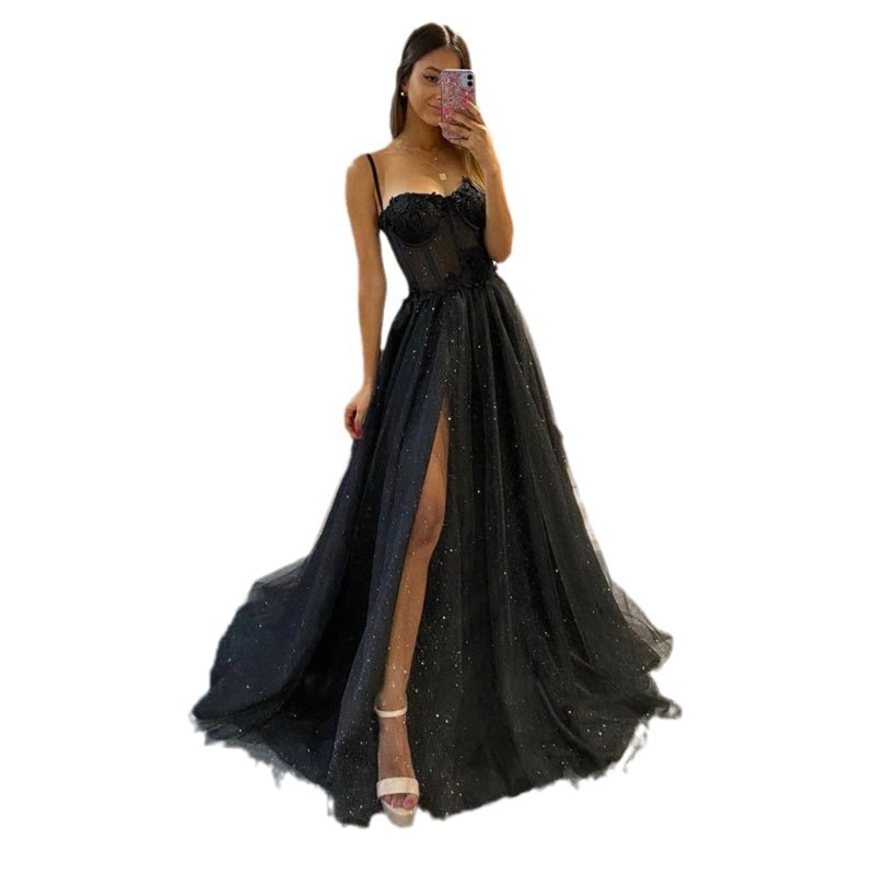 Europa y los EE.UU. lanza nuevo vestido de noche Aliexpress Amazon nuevo vestido de fiesta elegante de carácter largo image 6