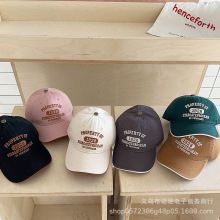 韩国儿童鸭舌帽春秋薄款字母洋气3-7岁中大童棒球帽男女童帽子潮