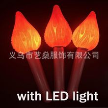 跨境充气火炬灯 运动会火焰加油棒 PVC火把儿童助威舞台表演道具