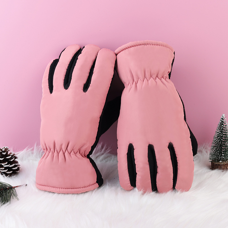 Personalizado logotipo de texto publicitario para enviar regalos corporativos de invierno para hombres y mujeres guantes calientes impresión personalizada invierno