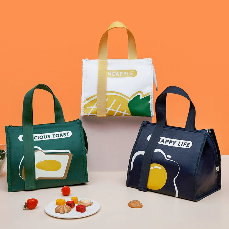 Портативная изолированная сумка для обеда, сумка для бенто, сумка для рабочего обеда, сумка для студенческого ланча.