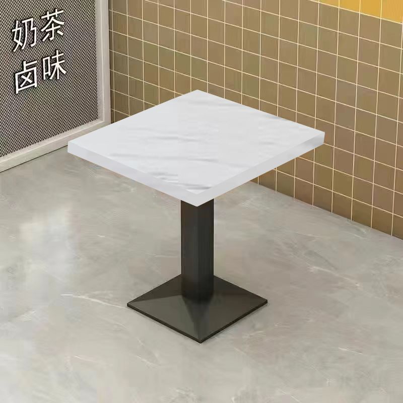 Snack bar bar barbecue desayuno comida rápida mesa y silla combinación de té de leche tienda de postres mesa de restaurante comercial económico