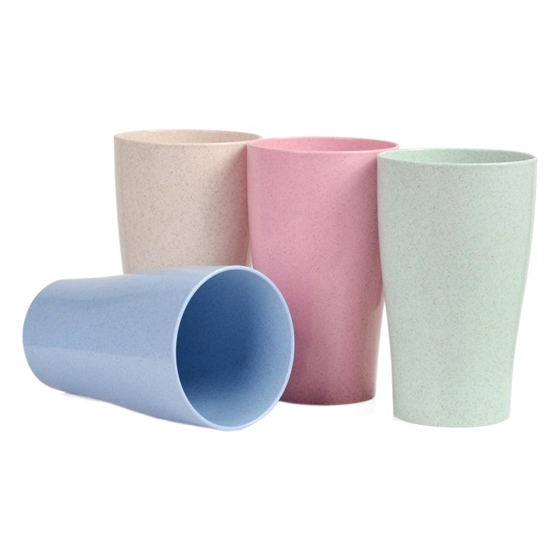 Paja DE TRIGO taza de agua taza de jugo creativo enjuague bucal taza de cepillo de dientes taza de lavado del hogar LOGO Generación de cabello